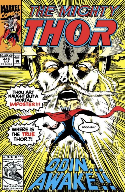 Thor, Vol. 1 Riot on Riker's Island |  Issue#449A | Year:1992 | Series: Thor | Pub: Marvel Comics | Direct Edition