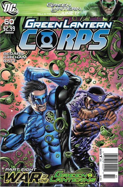 Green Lantern Corps, Vol. 1 War of the Green Lanterns - War of the Green Lanterns, Part Eight |  Issue#60C | Year:2011 | Series: Green Lantern | Pub: DC Comics | Tyler Kirkham Newsstand