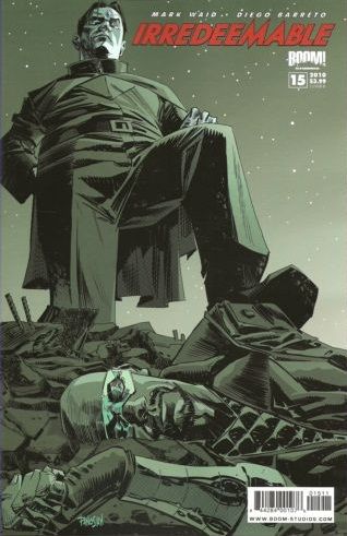 Irredeemable  |  Issue#15B | Year:2010 | Series:  | Pub: Boom! Studios | Cover B Dan Panosian