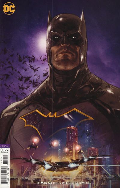 Batman, Vol. 3 Cold Days, Part 3 |  Issue#53B | Year:2018 | Series: Batman | Pub: DC Comics | Variant Kaare Andrews Cover