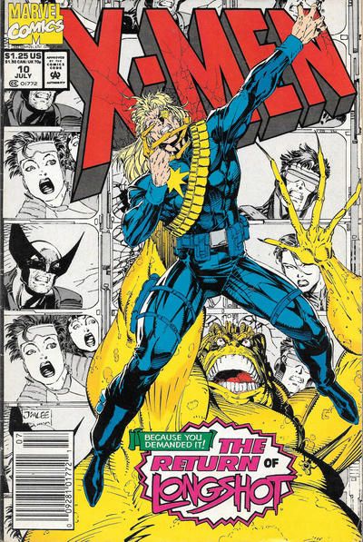 X-Men, Vol. 1 Where Happy Little Bluebirds Fly.. |  Issue#10B | Year:1992 | Series: X-Men | Pub: Marvel Comics | Newsstand Edition