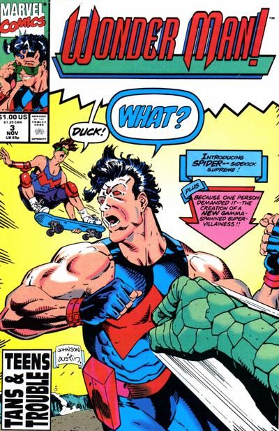 Wonder Man, Vol. 2 Eye Of The Beholder |  Issue#3A | Year:1991 | Series: Wonder Man | Pub: Marvel Comics | Direct Edition