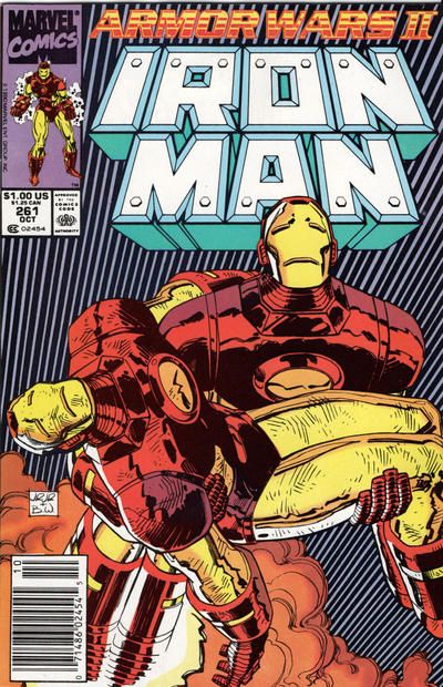 Iron Man, Vol. 1 Armor Wars II, Fin Fang Foom |  Issue#261B | Year:1990 | Series: Iron Man | Pub: Marvel Comics | Newsstand Edition