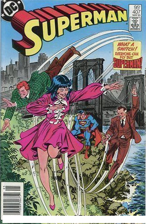 Superman, Vol. 1 Peril Of The Pass-Along Powers |  Issue#407B | Year:1985 | Series: Superman | Pub: DC Comics | Newsstand Edition