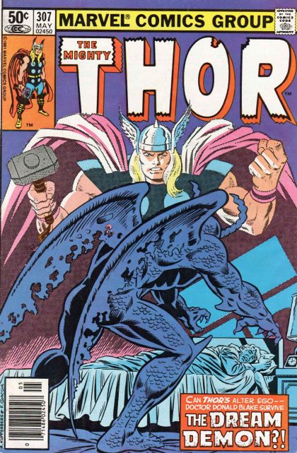 Thor, Vol. 1 Wings In The Night / The Chains That Bind! |  Issue#307B | Year:1981 | Series: Thor | Pub: Marvel Comics | Newsstand Edition