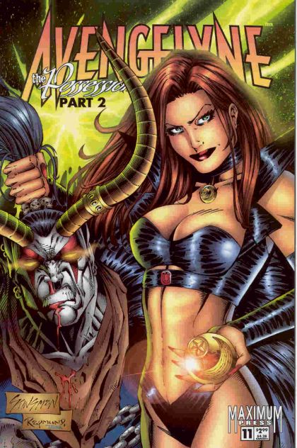 Avengelyne, Vol. 2 The Possession, Part 2 |  Issue#11B | Year:1997 | Series: Avengelyne | Pub: Maximum Press | John Stinsman Cover