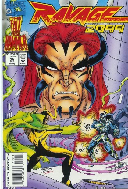 Ravage 2099 The Fall of the Hammer - Part 2: Horns Of A Dilemma |  Issue#15A | Year:1993 | Series: Ravage | Pub: Marvel Comics | Direct Edition
