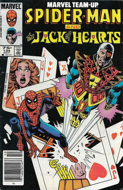 Marvel Team-Up, Vol. 1 Spider-Man And The Jack Of Hearts: The Boy's Night Out! |  Issue#134C | Year:1983 | Series: Marvel Team-Up | Pub: Marvel Comics | Canadian Price Variant