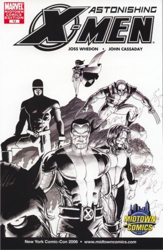 Astonishing X-Men, Vol. 3 Torn, Part 1 |  Issue#13D | Year:2006 | Series: X-Men | Pub: Marvel Comics | John Cassaday NYCC Exclusive Sketch Variant