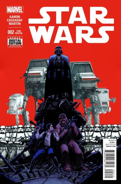 Star Wars, Vol. 2 (Marvel) Skywalker Strikes |  Issue#2I | Year:2015 | Series: Star Wars | Pub: Marvel Comics | 3rd Printing John Cassaday