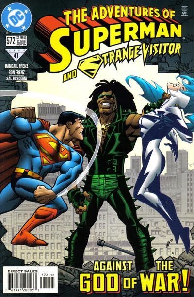 The Adventures of Superman Who is Strange Visitor? - Who is Strange Visitor?, When? |  Issue#572A | Year:1999 | Series: Superman | Pub: DC Comics | Direct Edition