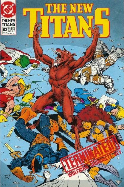 The New Titans Into The Darkness |  Issue#63 | Year:1990 | Series: Teen Titans | Pub: DC Comics |