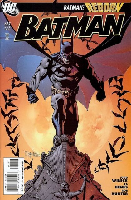 Batman, Vol. 1 Batman: Reborn - Battle For The Cowl, A Battle Within |  Issue#687A | Year:2009 | Series: Batman | Pub: DC Comics | Direct Edition