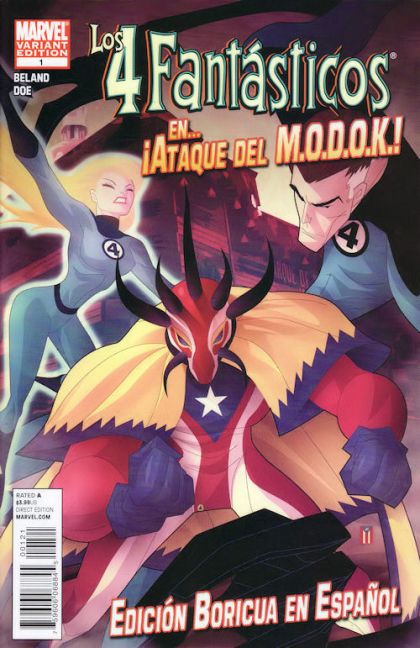 Fantastic Four In...Ataque Del M.O.D.O.K.! ¡Ataque Del M.O.D.O.K.! |  Issue#1B | Year:2010 | Series: Fantastic Four | Pub: Marvel Comics | Spanish Language Version