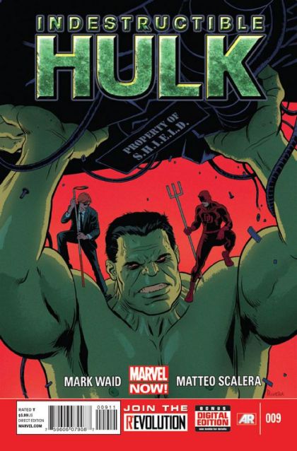 Indestructible Hulk Blind Rage, Part One |  Issue#9A | Year:2013 | Series: Hulk | Pub: Marvel Comics | Regular Paolo Rivera Cover
