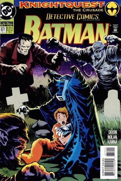 Detective Comics, Vol. 1 Knightquest: The Crusade - The Cutting Room Floor |  Issue#671A | Year:1993 | Series: Detective Comics | Pub: DC Comics | Direct Edition