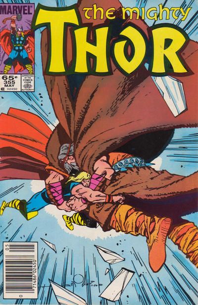 Thor, Vol. 1 The Icy Hearts (or My Dinners with Thor!) |  Issue#355B | Year:1985 | Series: Thor | Pub: Marvel Comics | Newsstand Edition