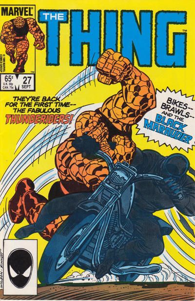 The Thing, Vol. 1 Thing And The Thunderiders |  Issue#27A | Year:1985 | Series: Fantastic Four | Pub: Marvel Comics | Direct Edition