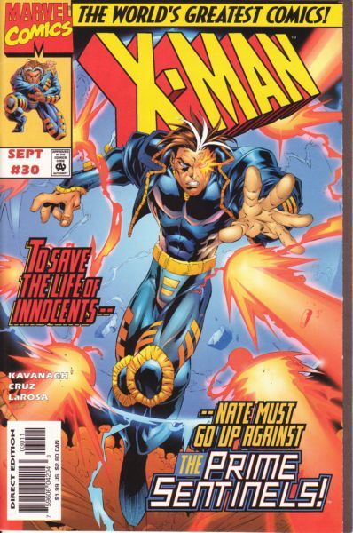 X-Man Coming Home |  Issue#30A | Year:1997 | Series: X-Men | Pub: Marvel Comics | Direct Edition