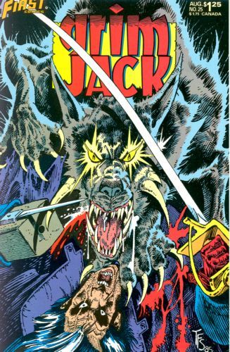 Grimjack Demon Blood: Part 2 / Munden's Bar: Puppy Love In Papua |  Issue#25 | Year:1986 | Series: Grimjack | Pub: First Comics |
