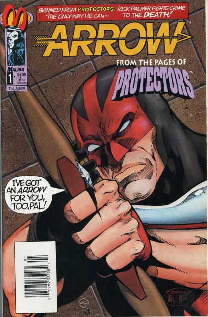 Arrow (Malibu) Shaft of Steel, Heart of Stone |  Issue#1B | Year:1992 | Series: The Arrow | Pub: Malibu Comics | Newsstand Edition