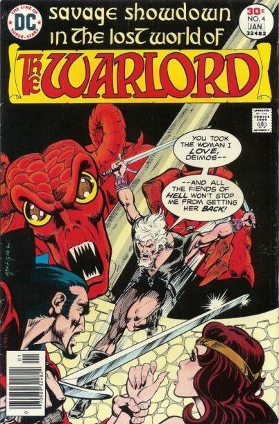 Warlord, Vol. 1 Duel of the Titans |  Issue#4 | Year:1977 | Series: Warlord | Pub: DC Comics |