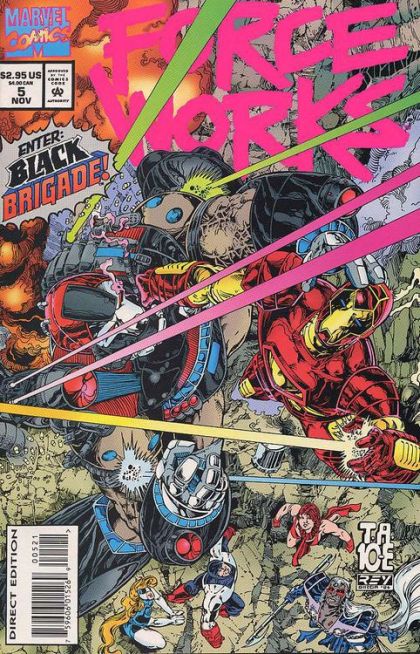 Force Works Conflagration / Breakdown |  Issue#5C | Year:1994 | Series: Force Works | Pub: Marvel Comics | Direct Enhanced Edition