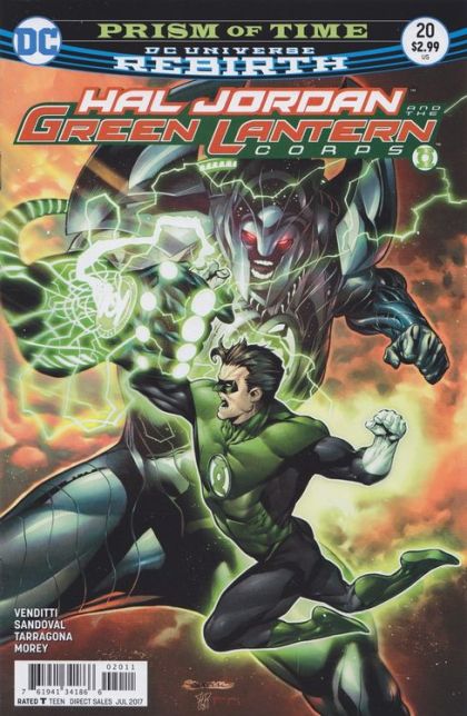 Hal Jordan and the Green Lantern Corps The Prism of Time, Parth Three |  Issue#20A | Year:2017 | Series: Green Lantern | Pub: DC Comics | Rafa Sandoval Regular Cover