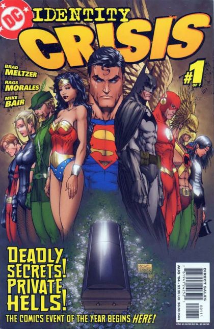 Identity Crisis Identity Crisis, Chapter One: Coffin |  Issue#1A | Year:2004 | Series: Identity Crisis | Pub: DC Comics |