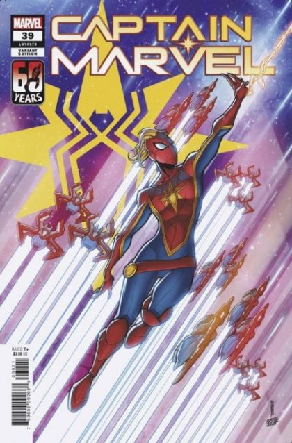 Captain Marvel, Vol. 11  |  Issue#39B | Year:2022 | Series:  | Pub: Marvel Comics | David Baldeón Spider-Man Variant