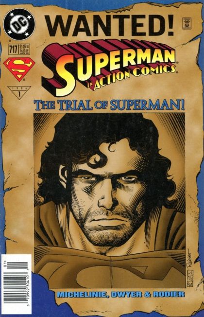 Action Comics, Vol. 1 Trial of Superman, Part 9: H'Tros City! |  Issue#717B | Year:1996 | Series:  | Pub: DC Comics | Newsstand Edition