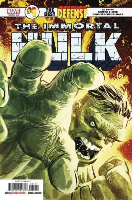 Immortal Hulk: The Best Defense The Best Defense - The Face Underneath |  Issue#1A | Year:2018 | Series:  | Pub: Marvel Comics | Regular Ron Garney Cover