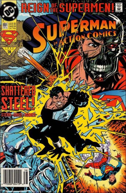 Action Comics, Vol. 1 Reign of the Supermen - Part 17: Secret Weapon |  Issue#691B | Year:1993 | Series:  | Pub: DC Comics | Newsstand Edition
