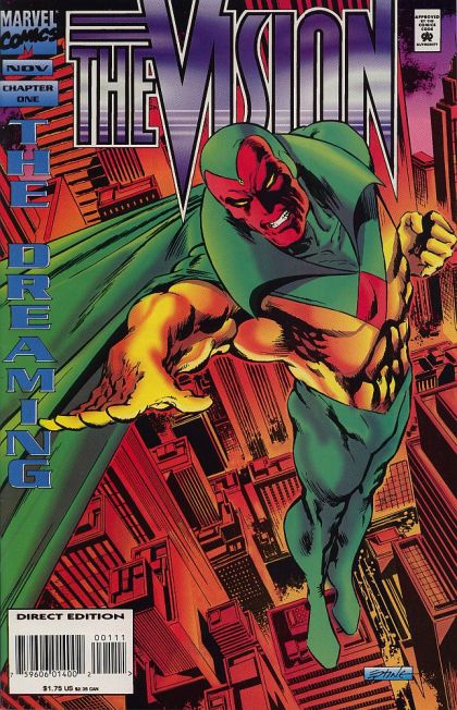 Vision, Vol. 1 Dreams And Madmen |  Issue#1A | Year:1994 | Series: Vision | Pub: Marvel Comics | Direct Edition