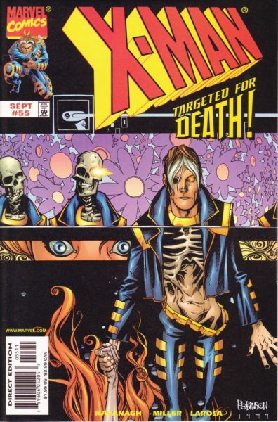 X-Man Trouble On The Homefront |  Issue#55A | Year:1999 | Series: X-Men | Pub: Marvel Comics | Direct Edition
