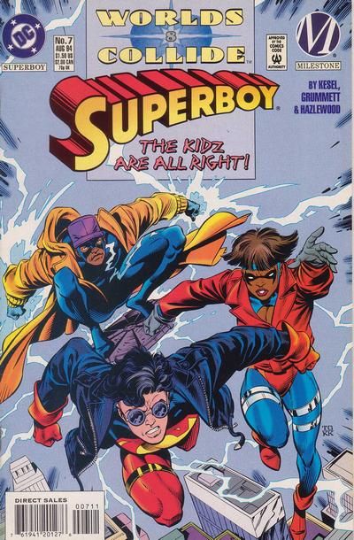 Superboy, Vol. 3 World's Collide - Menace 2 Societies! |  Issue#7A | Year:1994 | Series: Superboy | Pub: DC Comics | Direct Edition