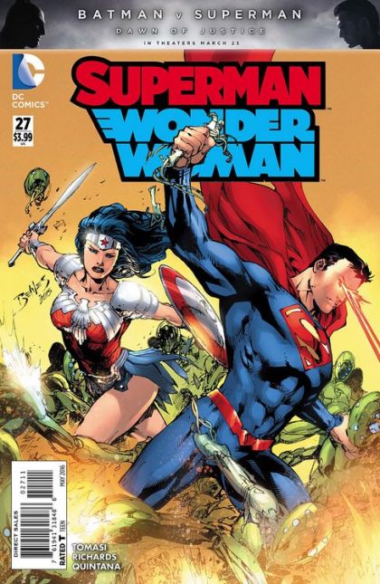 Superman / Wonder Woman Savage Dawn, Slam Bang |  Issue#27A | Year:2016 | Series:  | Pub: DC Comics | Ed Benes Regular Cover