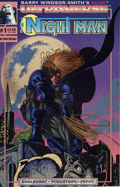 Night Man, Vol. 1 The Night Man |  Issue#1A | Year:1993 | Series: Night Man | Pub: Malibu Comics |