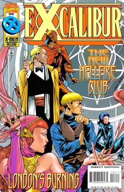 Excalibur, Vol. 1 Fireback |  Issue#96A | Year:1996 | Series: Excalibur | Pub: Marvel Comics | Deluxe Direct Edition