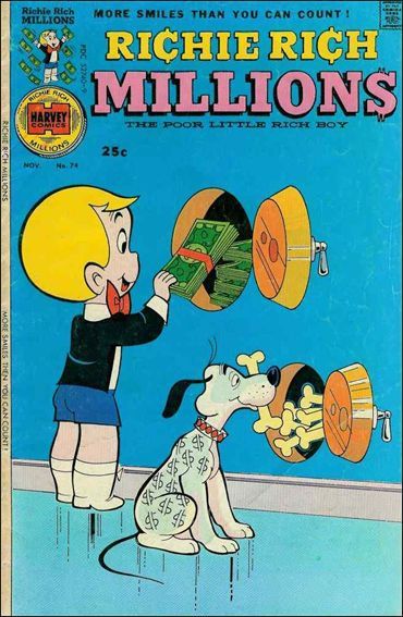 Richie Rich Millions  |  Issue#74 | Year:1975 | Series: Richie Rich | Pub: Harvey Comics |