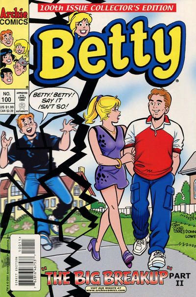 Betty  |  Issue#100A | Year:2001 | Series: Archie | Pub: Archie Comic Publications | Direct Edition