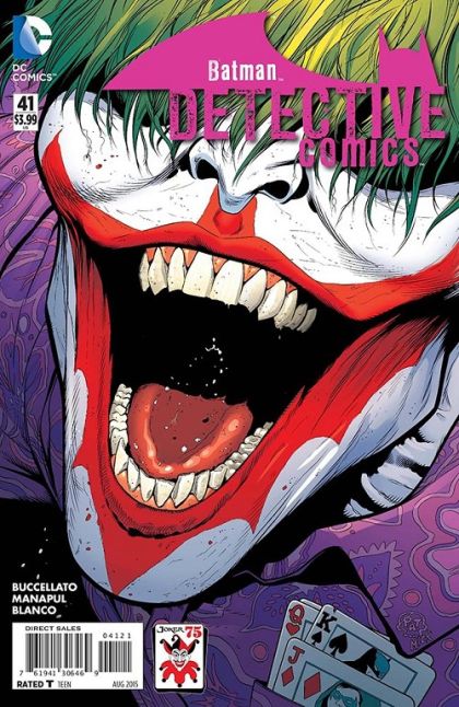 Detective Comics, Vol. 2 Reunion, Part 1 |  Issue#41B | Year:2015 | Series: Batman | Pub: DC Comics | Joker 75th Anniversary Cover