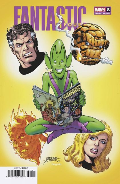 Fantastic Four, Vol. 7 If Memory Serves…! |  Issue#8D | Year:2023 | Series: Fantastic Four | Pub: Marvel Comics | George Pérez Variant