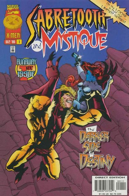 Sabretooth and Mystique Old Sins Cast Long Shadows |  Issue#1 | Year:1996 | Series: Sabretooth | Pub: Marvel Comics | Direct Edition