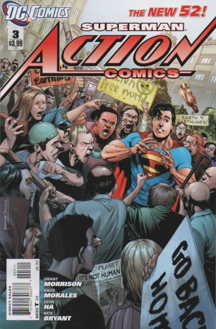Action Comics, Vol. 2 World Against Superman |  Issue#3A | Year:2011 | Series: Superman | Pub: DC Comics | Direct Edition