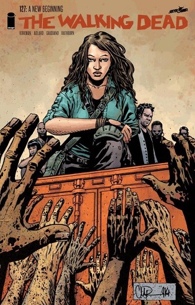 The Walking Dead A New Beginning, A New Beginning |  Issue#127A | Year:2014 | Series: The Walking Dead | Pub: Image Comics | Charlie Adlard & Dave Stewart Regular Cover