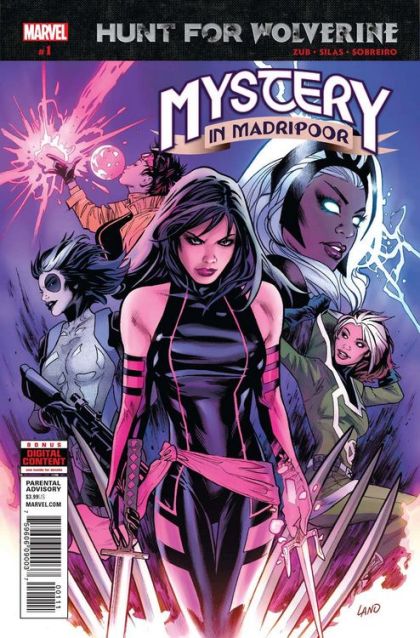 Hunt For Wolverine: Mystery in Madripoor Hunt for Wolverine |  Issue#1A | Year:2018 | Series:  | Pub: Marvel Comics | Regular Greg Land Cover