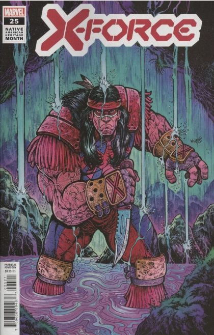 X-Force, Vol. 6 The Edge |  Issue#25B | Year:2021 | Series: X-Force | Pub: Marvel Comics | Maria Wolf Native American Heritage Month