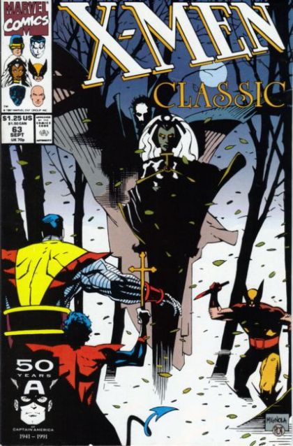 X-Men Classic Night Screams! |  Issue#63A | Year:1991 | Series: X-Men | Pub: Marvel Comics | Direct Edition