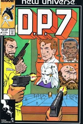 D.P.7 The Hunt |  Issue#8A | Year:1987 | Series: New Universe | Pub: Marvel Comics | Direct Edition
